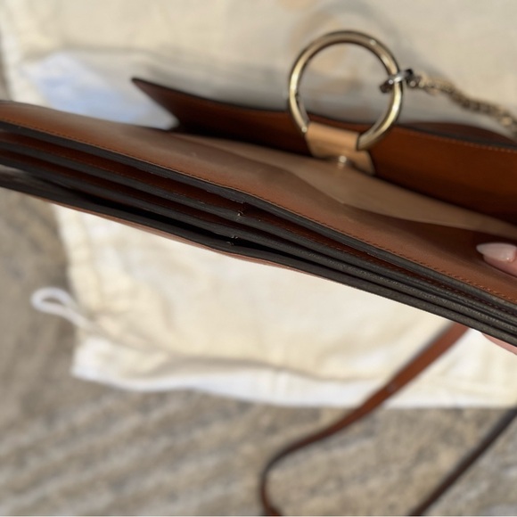 Chloe Patchwork Faye medium flap shoulder bag smooth calfskin - Picture 9 of 11